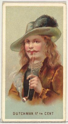 17th Century Dutchman, from World's Smokers series (N33) for Allen & Ginter Cigarettes, 1888. Creator: Allen & Ginter