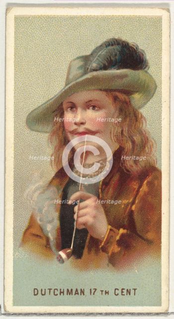17th Century Dutchman, from World's Smokers series (N33) for Allen & Ginter Cigarettes, 1888. Creator: Allen & Ginter.