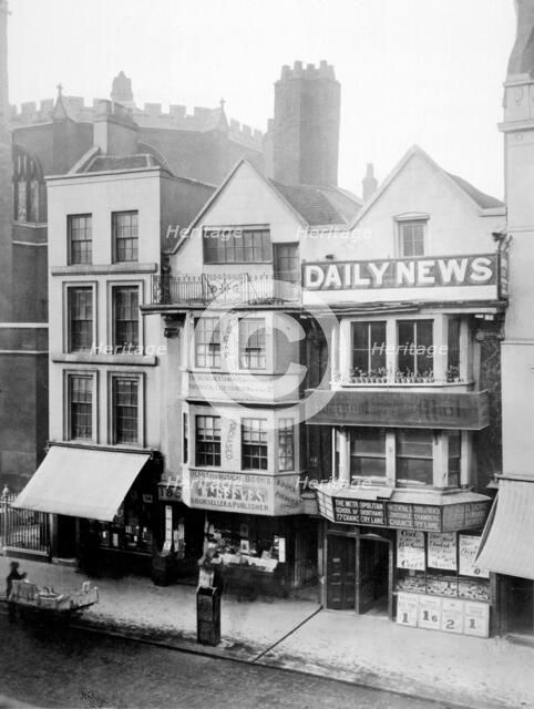 17th-century houses Fleet Street, London, 1884. Artist: Henry Dixon