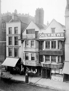 17th-century houses Fleet Street, London, 1884. Artist: Henry Dixon