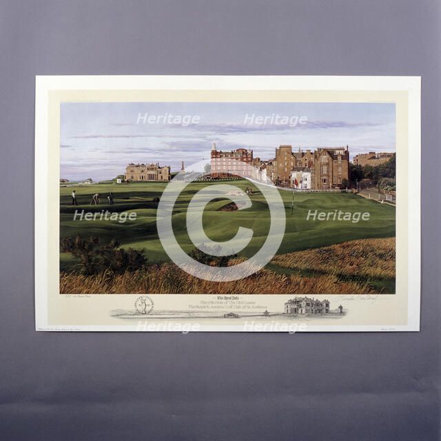 17th hole, Old Course, Royal and Ancient Golf Club of St Andrews, Scotland, 1990. Artist: Linda Hartough