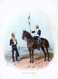 17th Lancers 1890.Artist: R Simkin
