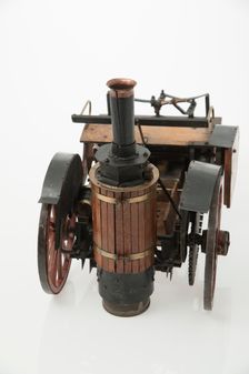 1868 Knight Steam carriage scale model. Creator: Unknown