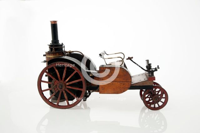 1868 Knight Steam carriage scale model. Creator: Unknown.