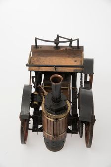 1868 Knight Steam carriage scale model. Creator: Unknown
