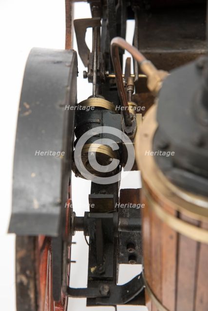 1868 Knight Steam carriage scale model. Creator: Unknown.