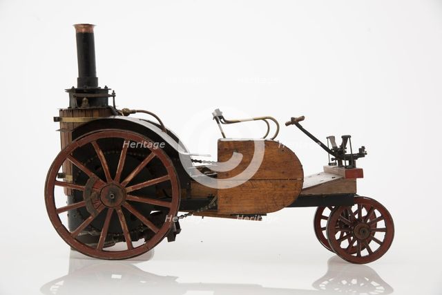 1868 Knight Steam carriage scale model. Creator: Unknown.