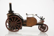 1868 Knight Steam carriage scale model. Creator: Unknown