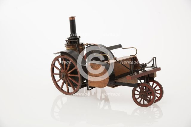 1868 Knight Steam carriage scale model. Creator: Unknown.