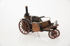 1868 Knight Steam carriage scale model. Creator: Unknown