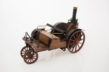 1868 Knight Steam carriage scale model. Creator: Unknown