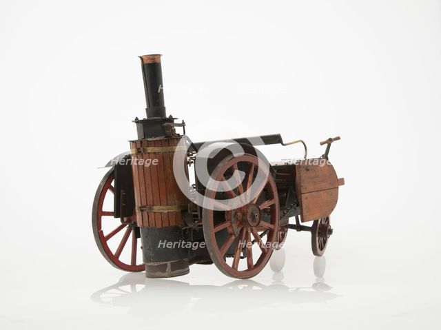 1868 Knight Steam carriage scale model. Creator: Unknown.
