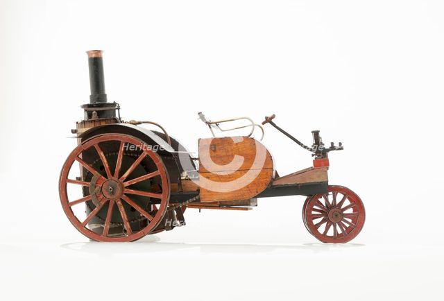 1868 Knight Steam carriage scale model. Creator: Unknown.