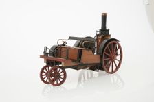 1868 Knight Steam carriage scale model. Creator: Unknown