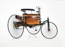 1885 Benz 3 wheeler scale model. Creator: Unknown