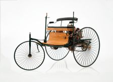 1885 Benz 3 wheeler scale model. Creator: Unknown