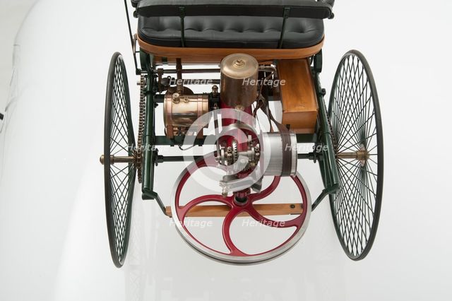 1885 Benz 3 wheeler scale model. Creator: Unknown.