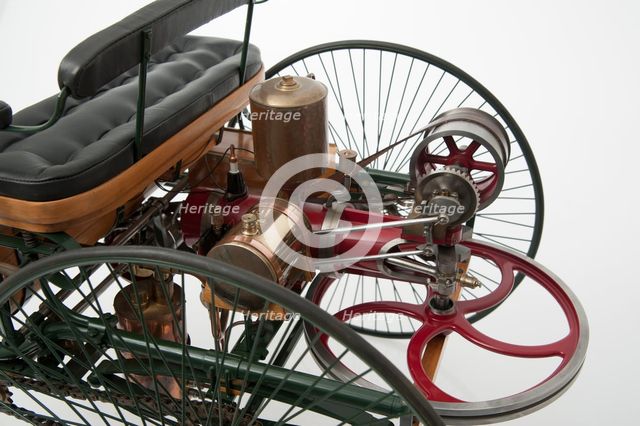 1885 Benz 3 wheeler scale model. Creator: Unknown.