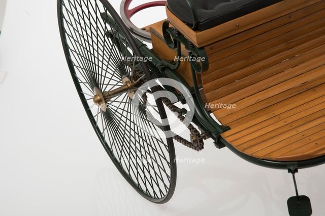 1885 Benz 3 wheeler scale model. Creator: Unknown.