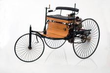 1885 Benz 3 wheeler scale model. Creator: Unknown