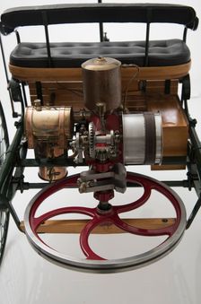 1885 Benz 3 wheeler scale model. Creator: Unknown