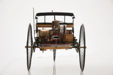 1885 Benz 3 wheeler scale model. Creator: Unknown