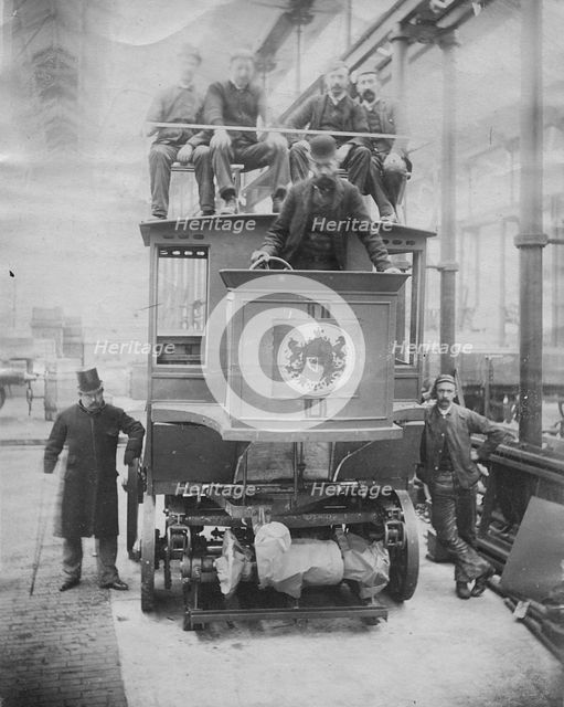 1891 Parker electric omnibus. Creator: Unknown.