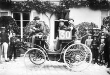 1894 Paris to Rouen race.Marchand in Peugeot