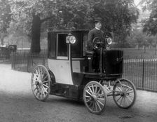 1896 Bersey Electric cab. Creator: Unknown