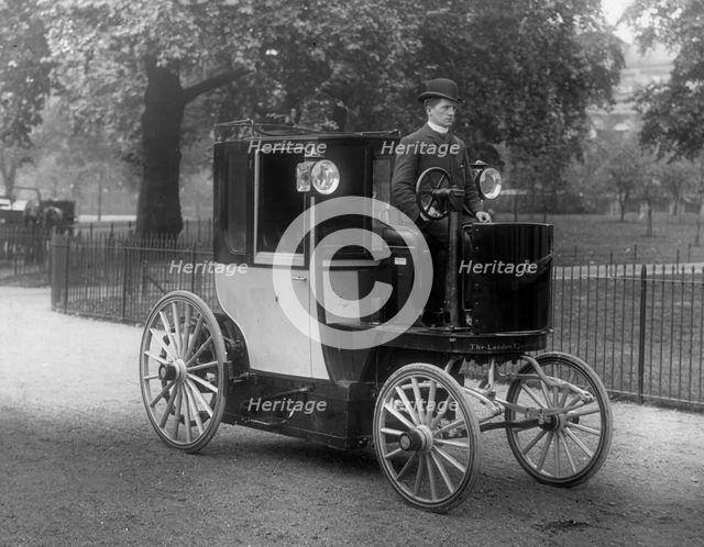 1896 Bersey Electric cab. Creator: Unknown.