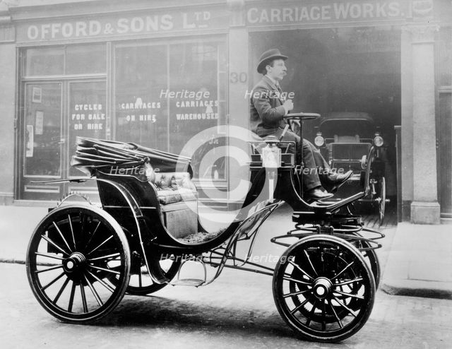 1897 Krieger 9hp Offord body electric. Creator: Unknown.