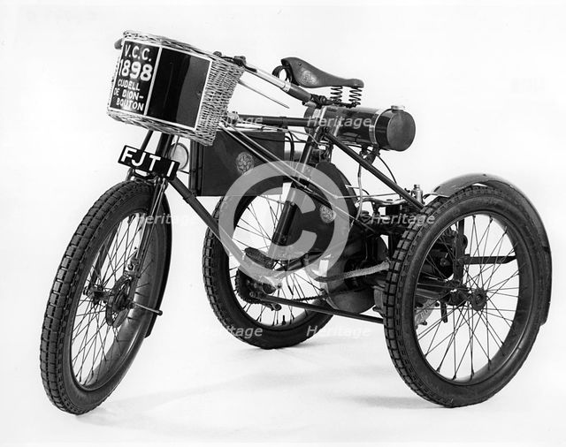 1898 De Dion tricycle. Creator: Unknown.