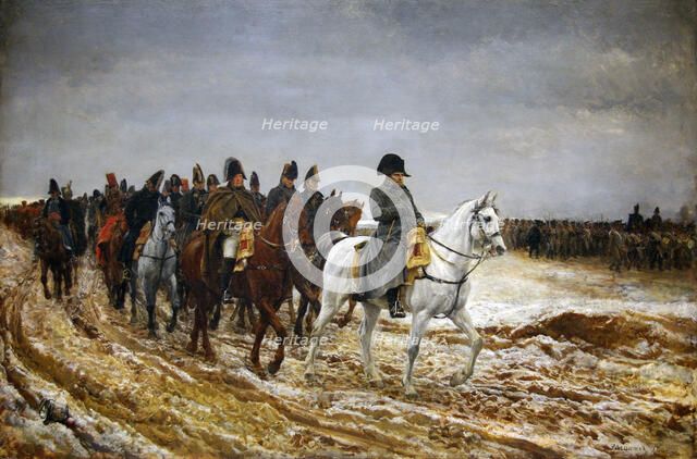 1814. Campagne de France (French Campaign), 1864. Artist: Meissonier, Ernest Jean Louis (1815-1891)