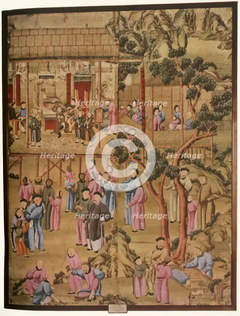 '18th-Century Chinese Wallpaper in the Style of the Ching Dynasty', (1934).  Creator: Unknown.