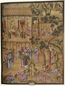 18th-Century Chinese Wallpaper in the Style of the Ching Dynasty (1934). Creator: Unknown