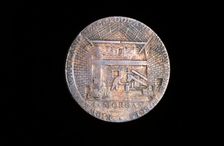 18th century token: Carmarthen ironworks, 1792. Creator: John Gregory Hancock