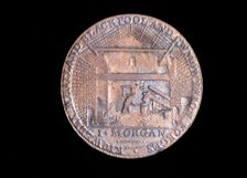 18th century token: Carmarthen ironworks, 1792. Creator: John Gregory Hancock