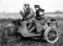 1940 Norton G33 Bren Gune sidecar military. Creator: Unknown