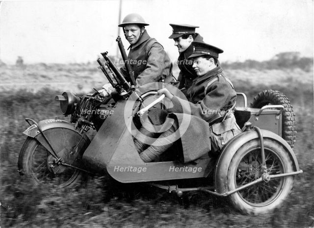 1940 Norton G33 Bren Gune sidecar military. Creator: Unknown.