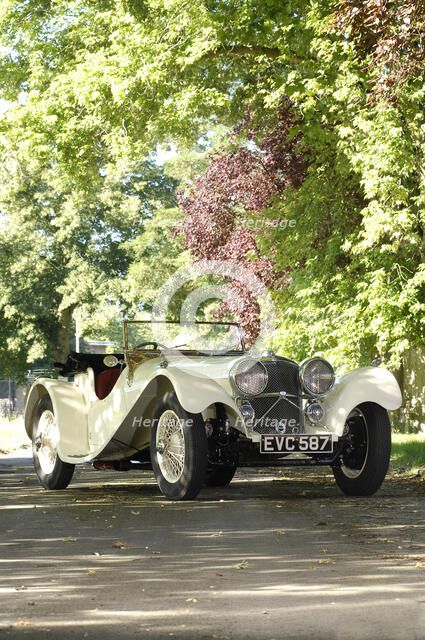 1940 SS100 Jaguar Roadster Artist: Unknown.