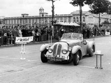 1947 Healey 2.4 special body on 1952 Welsh rally. Creator: Unknown