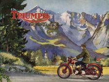 1948 Triumph 5T speed twin brochure. Creator: Unknown