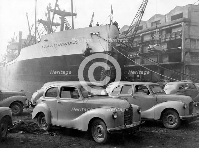 1948 Austin A40's for export to USA. Creator: Unknown.