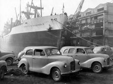 1948 Austin A40's for export to USA. Creator: Unknown