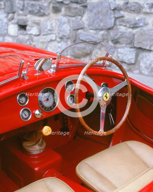 1949 Ferrari 166 Barchetta interior. Artist: Unknown.