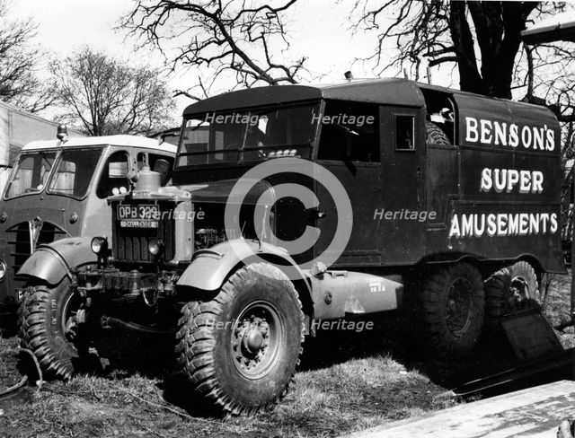 1950 Scammell Challenger truck Artist: Unknown.
