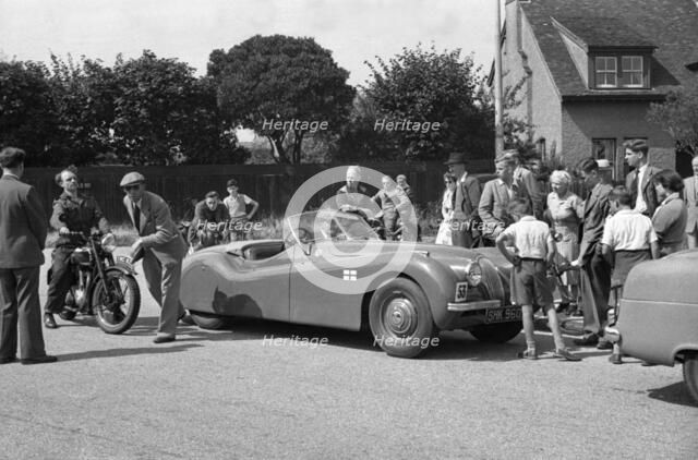 1952 Jaguar XK120, Felixtowe rally. Reg SHK 960. Creator: Unknown.