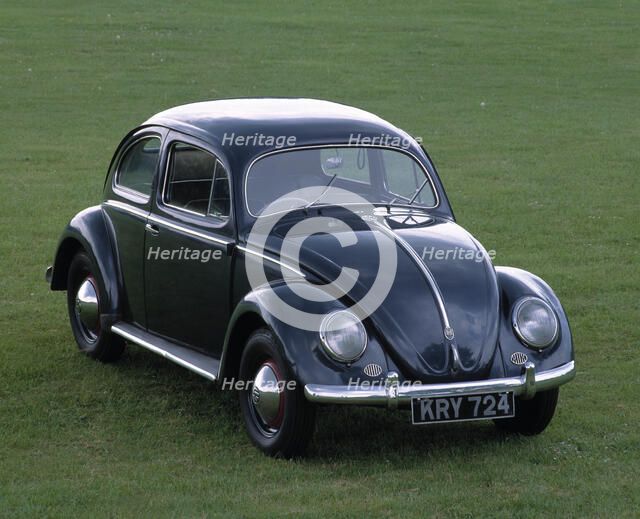 1953 Volkswagen Beetle export. Artist: Unknown.
