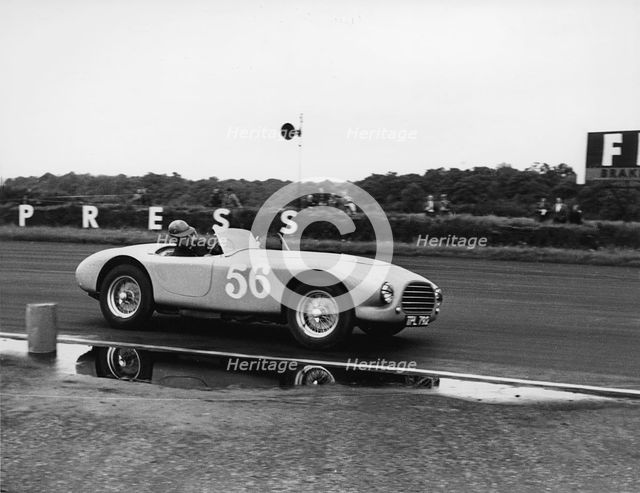 1953 A.C. Ace prototype, V.Davison at Silverstone 1954. Creator: Unknown.