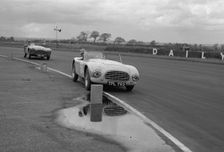 1953 A.C. Ace prototype, V.Davison at Silverstone 1954. Creator: Unknown